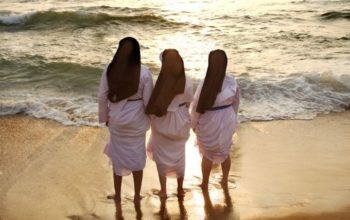 Nuns at the beach Cherai Kerala India Credit Michael Foley via Flickr