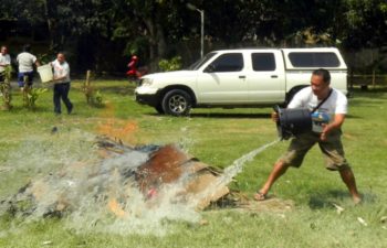 Firefighting training