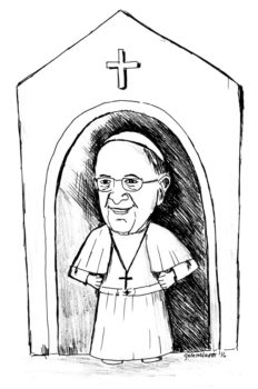 Pope Francis cartoon