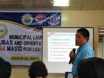 PNP updates Padada MASA MASID