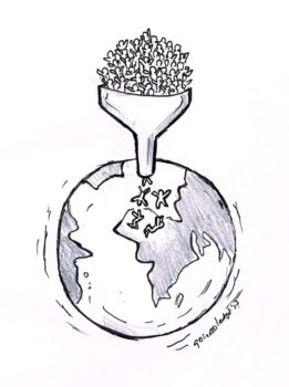 Caricature world population day