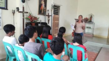 Zone 8 Mary Mediatrix of All Grace Cathedral Digos Catechism before First Communion