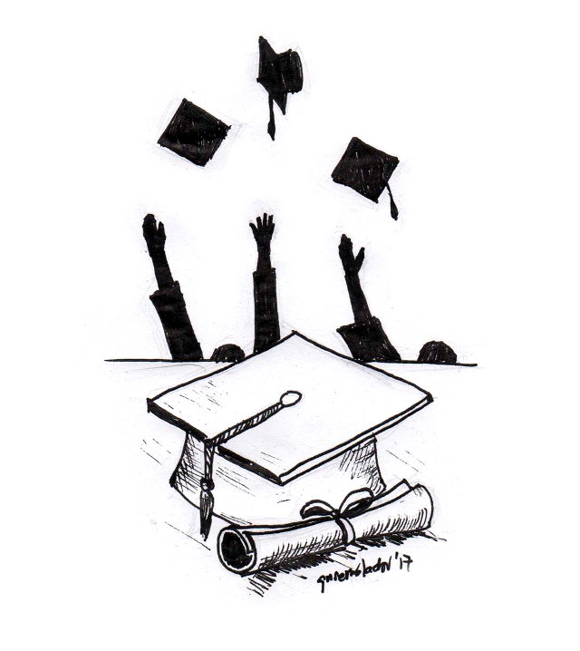 March 26 caricature graduation