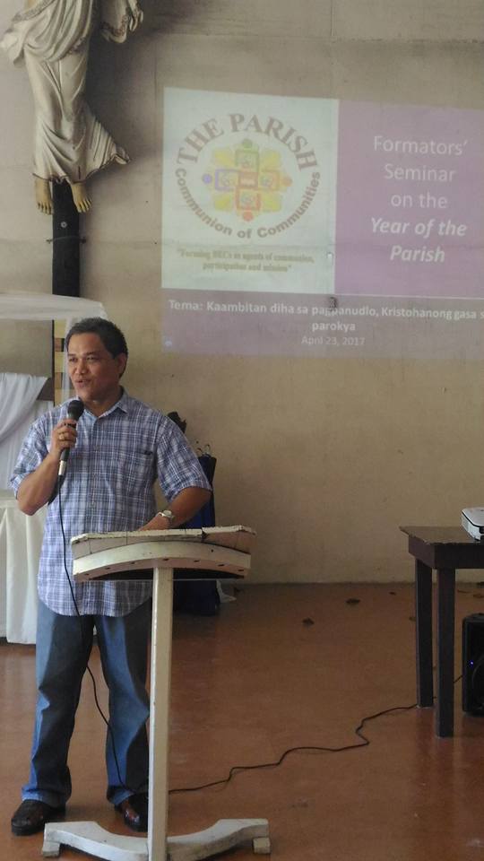 San Miguel Parish Panacan Formators Seminar on the Year of the Parish