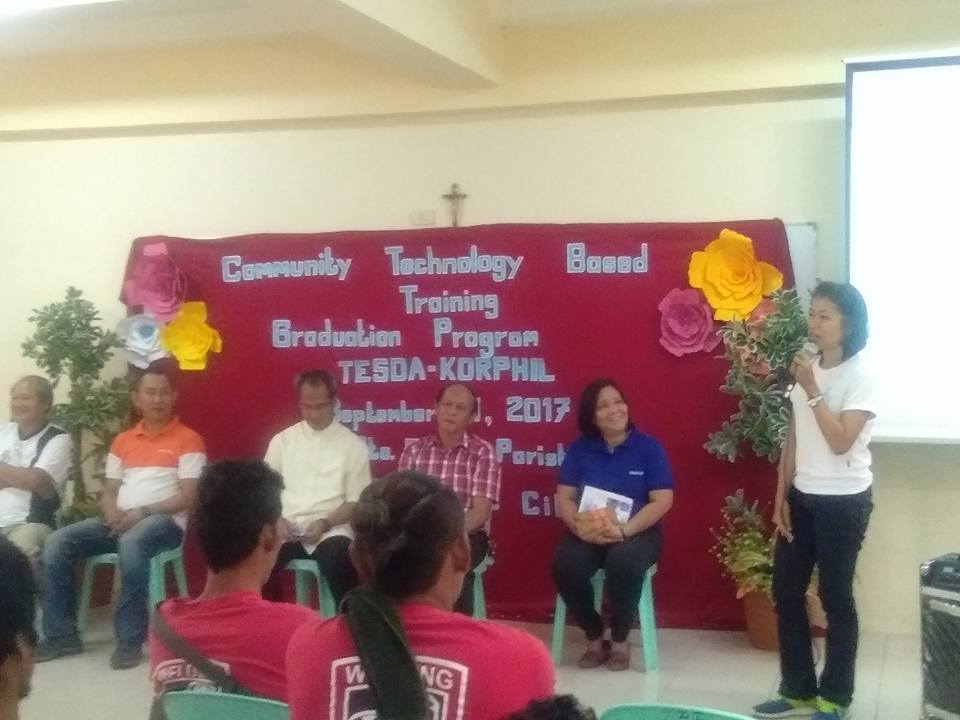 TESDA skills training Sto. Rosario Parish of Toril