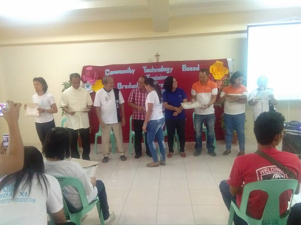 TESDA skills training Sto. Rosario Parish of Toril