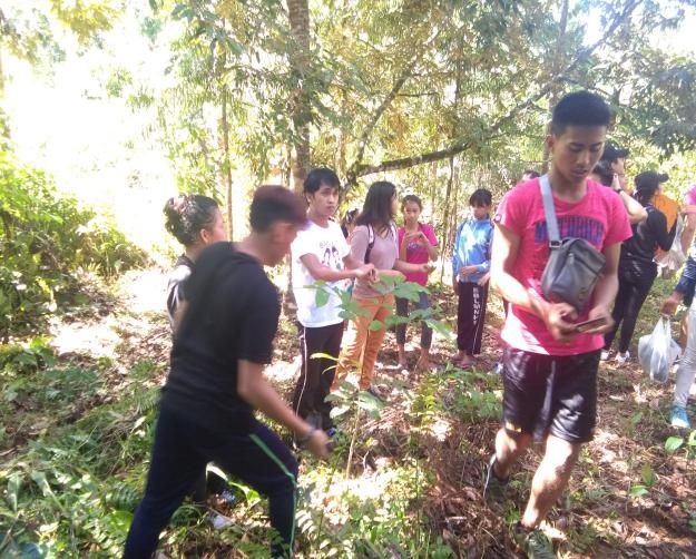 tree planting Barangay Eden SMCC Youth Leaders GKK