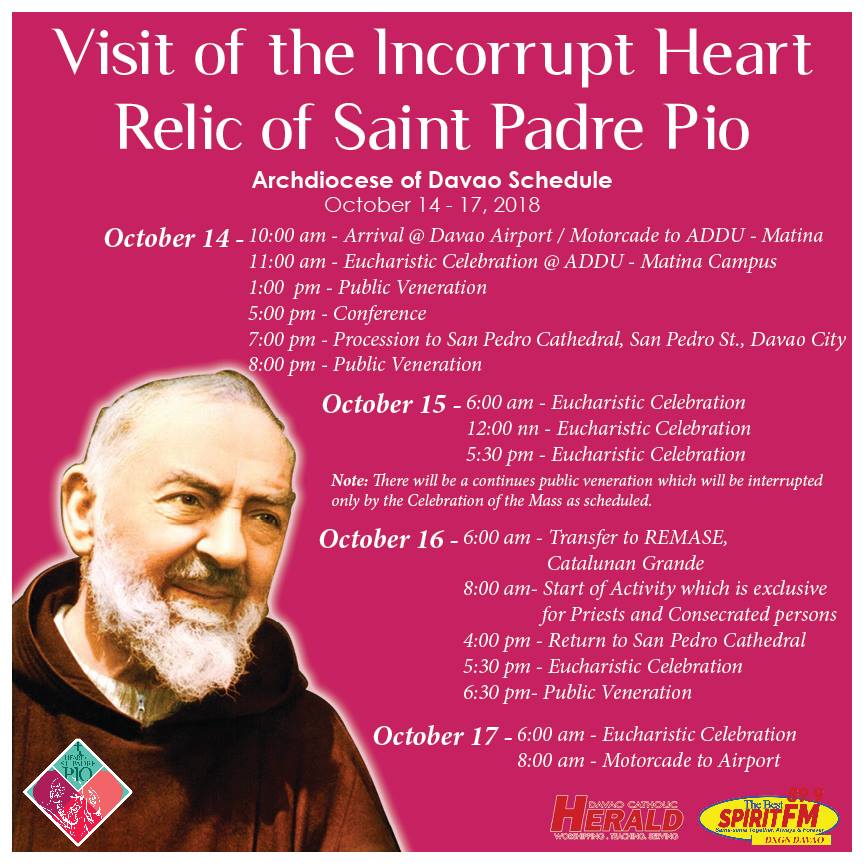 Padre Pio relic visit