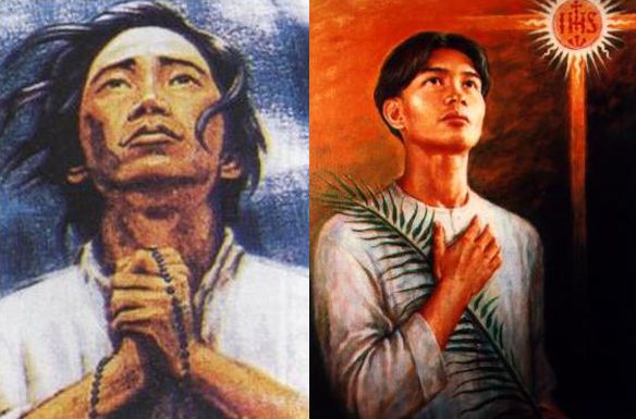 Filipino Saints San Pedro Calungsod and San Lorenzo Ruiz
