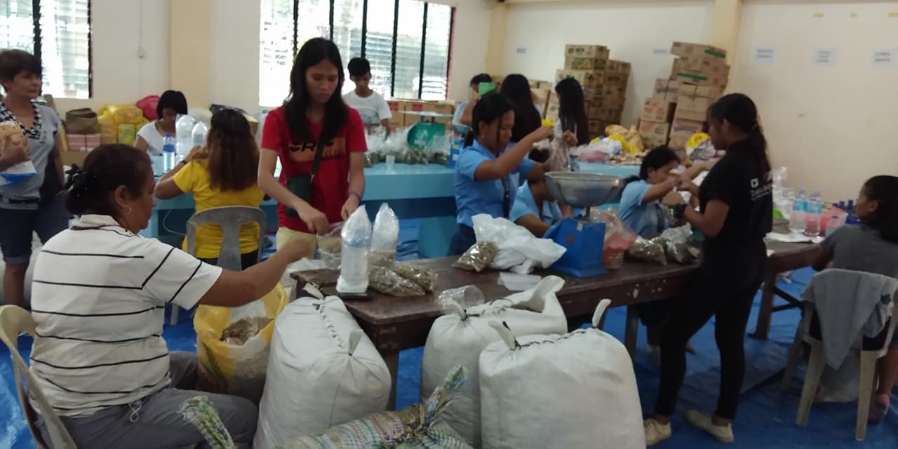 Earthquake relief donations San Pablo Parish 2019