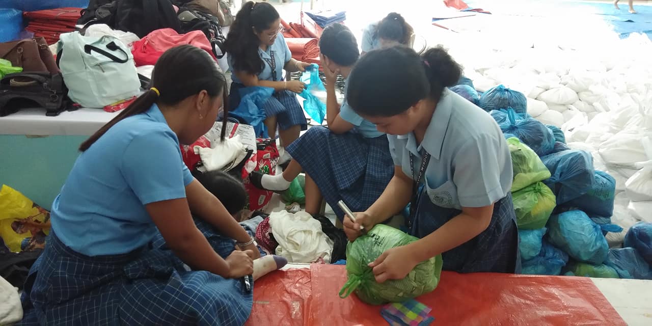 Earthquake relief donations San Pablo Parish 2019