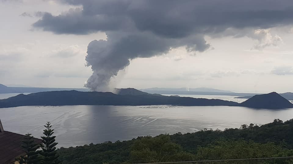 Taal Volcano eruption 12 January 2020