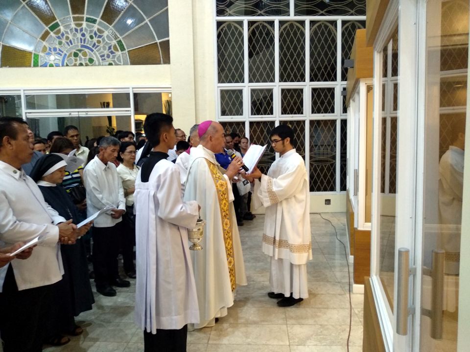 San Pedro Cathedral Blessed Sacrament Chapel Blessing Abp Valles