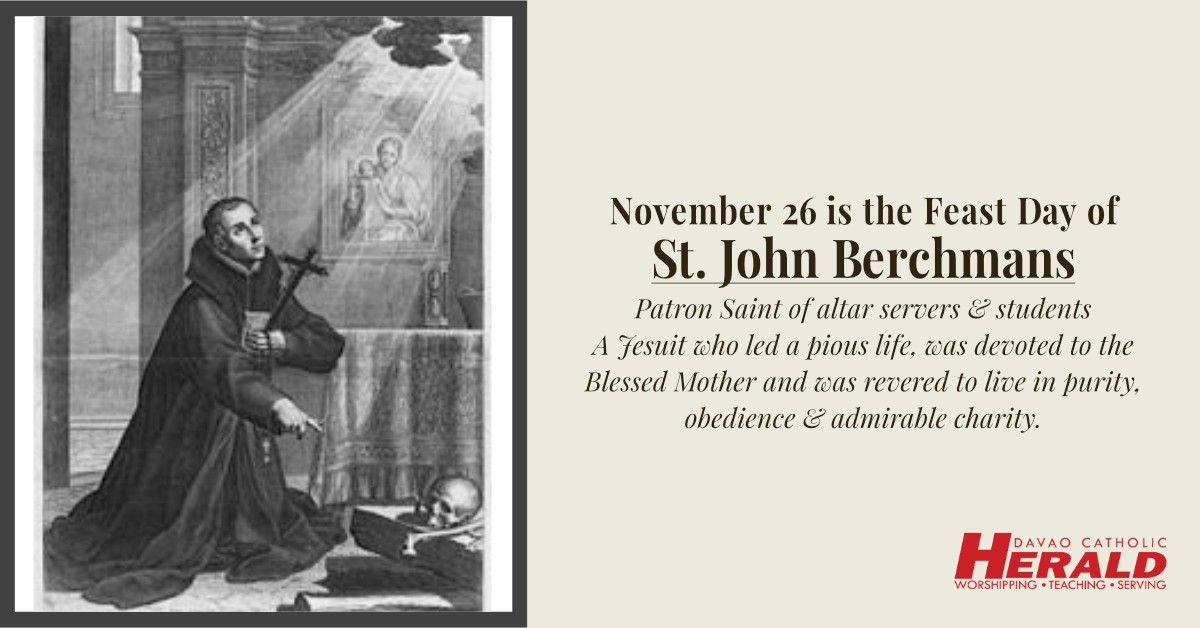 A Prayer of Altar Servers by St. John Berchmans - Davao Catholic Herald