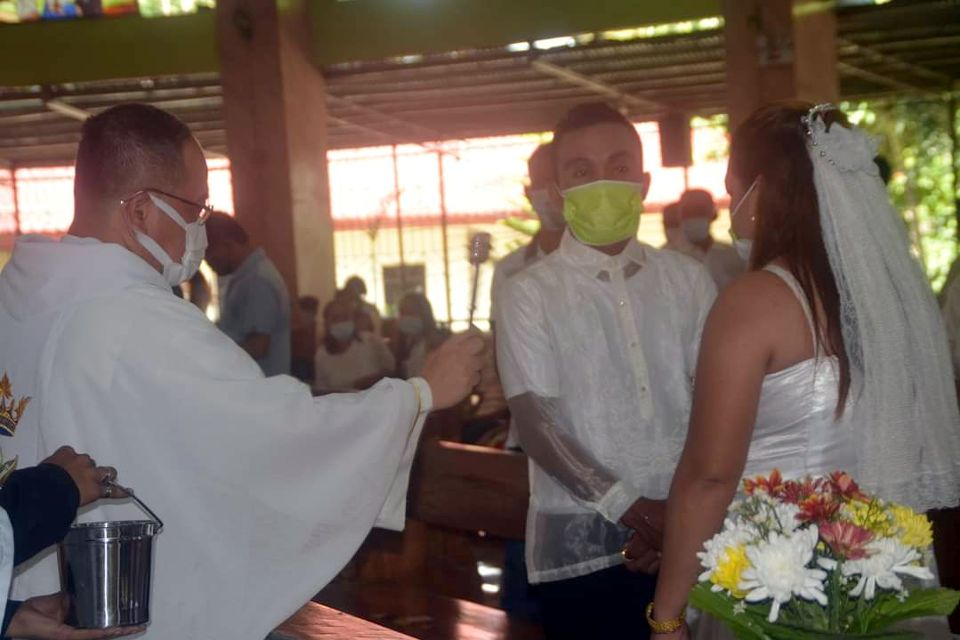PNP Mati Mass Wedding Divine Mercy Parish