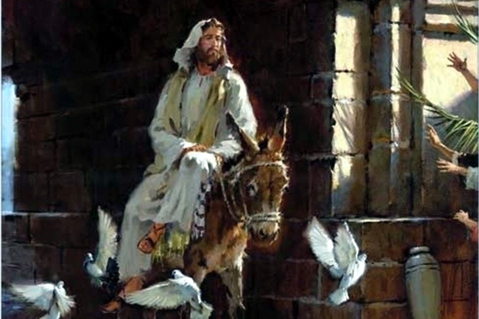 Jesus Entering Jerusalem on Donkey Brian Jekel