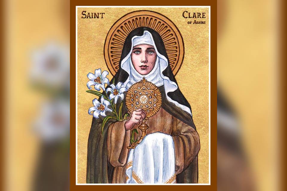 St Clare of Assisi icon by theophilia