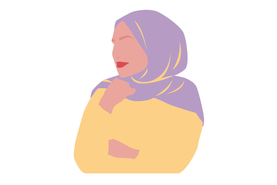 hijab illustration stock