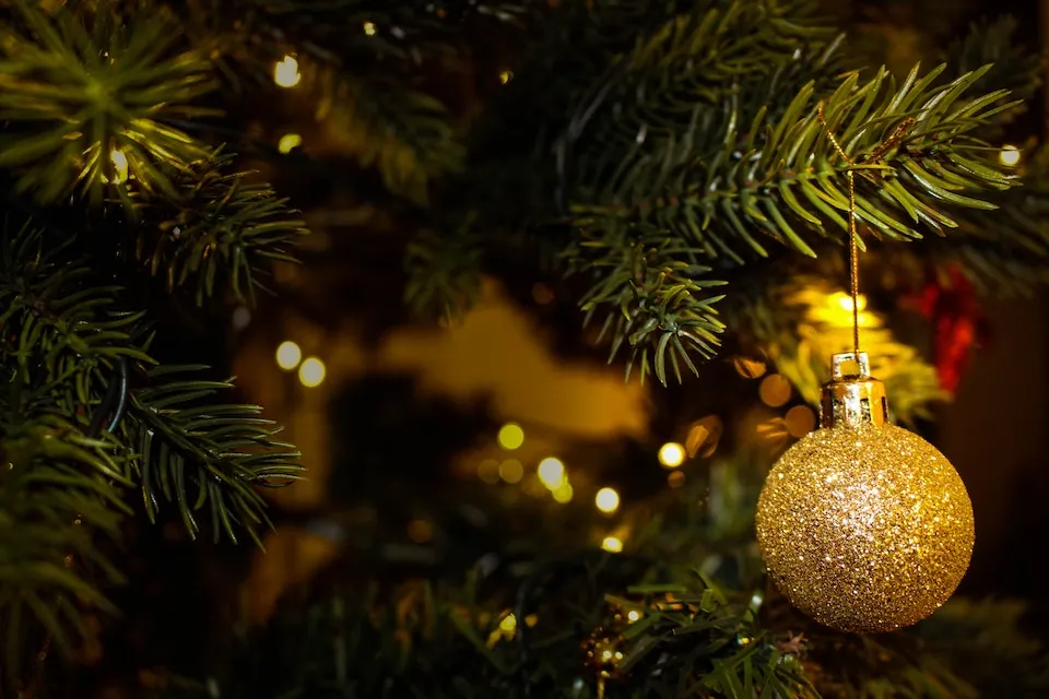 Christmas tree ornament stock by Pexels Valeria Vinnik