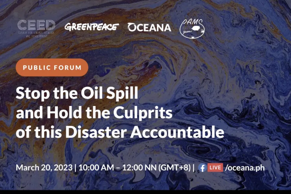 “Stop the Oil Spill and Hold the Culprits of this Disaster Accountable” forum
