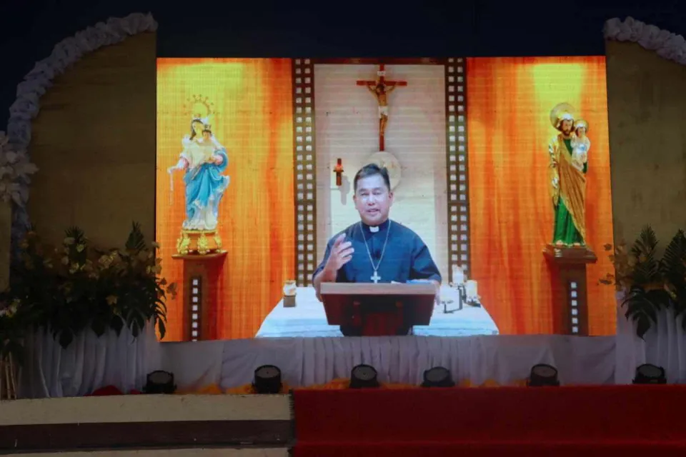 Bp Apigo at the 15th Diocesan Catechists Convention