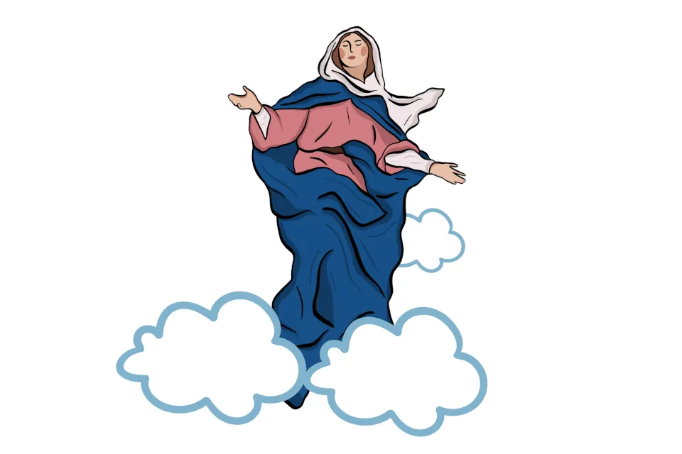 Illustration Assumption of Blessed Virgin Mary
