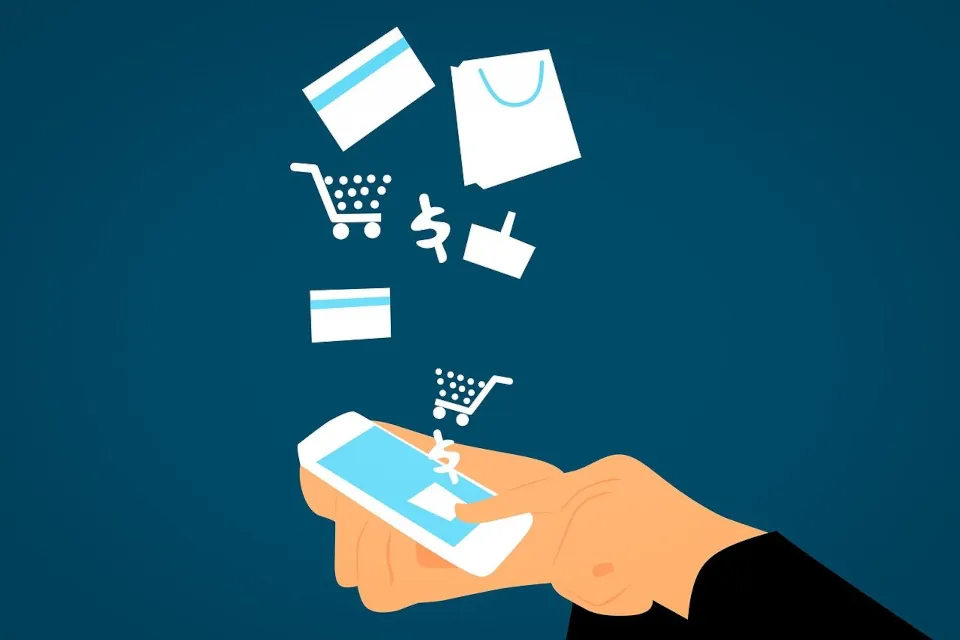 ecommerce online shopping stock image