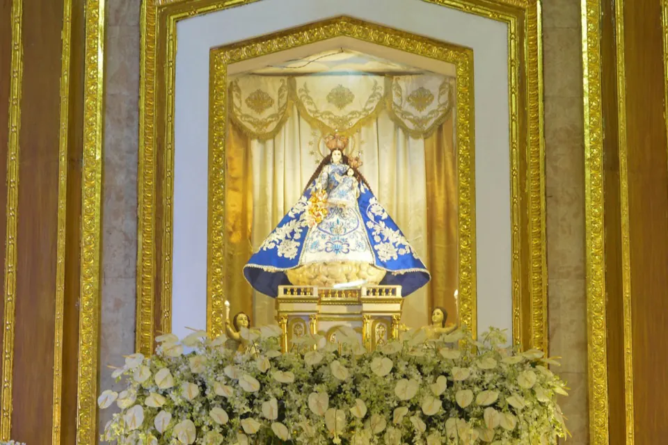 The image Our Lady of Loreto enshrined at her archdiocesan shrine in Manila’s Sampaloc district.