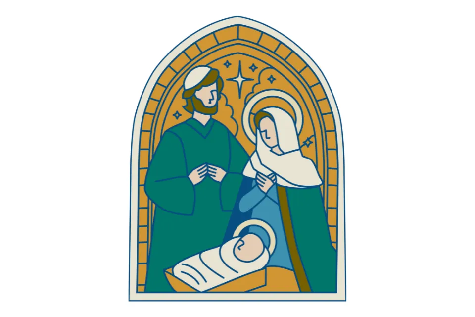 editorial Nativity Illustration from Canva