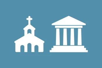 religion and politics stock illustration - separation of church and state