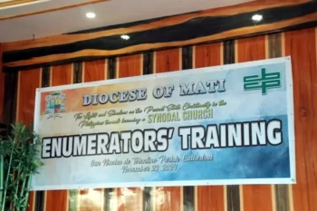 Diocese of Mati Enumerators Training 2024