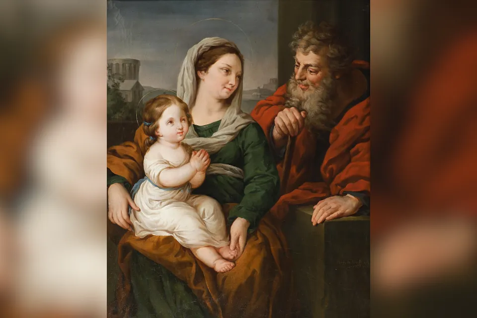 Saint Anne and Joachim with the Virgin Mary (Barbara Krafft, 1819)