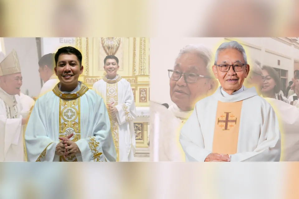 Fr Dan Baliano and Msgr Edgar Rodriguez