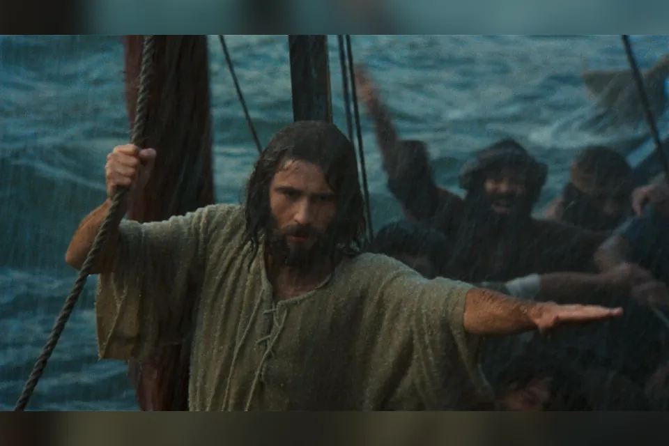 Jesus calming the storm