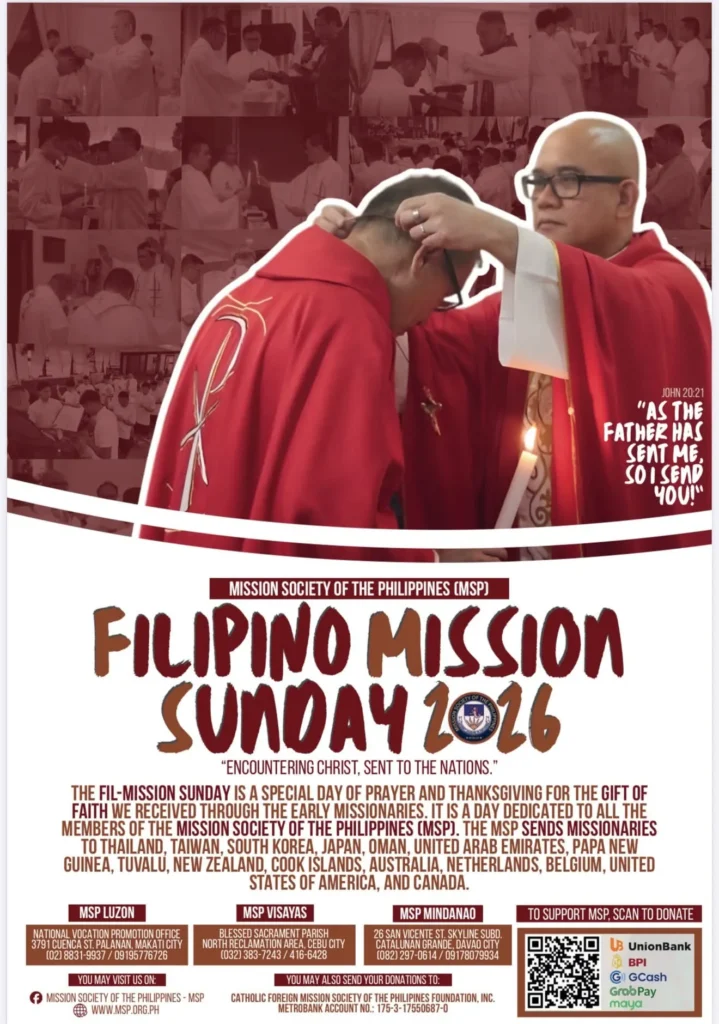 Filipino Mission Sunday 2026 poster