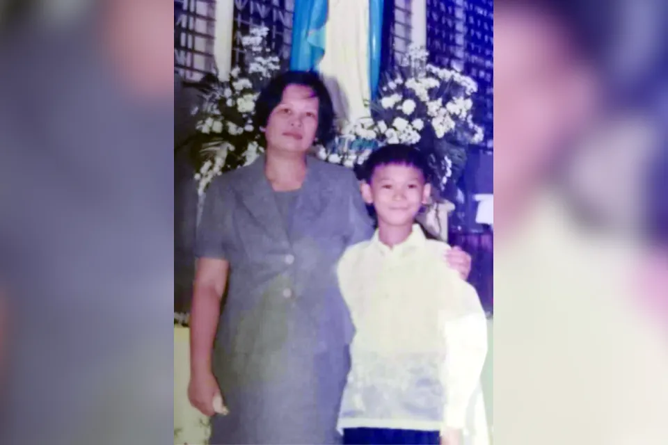 Fr Perry Neil with his mother Clarita Gellica Patayon