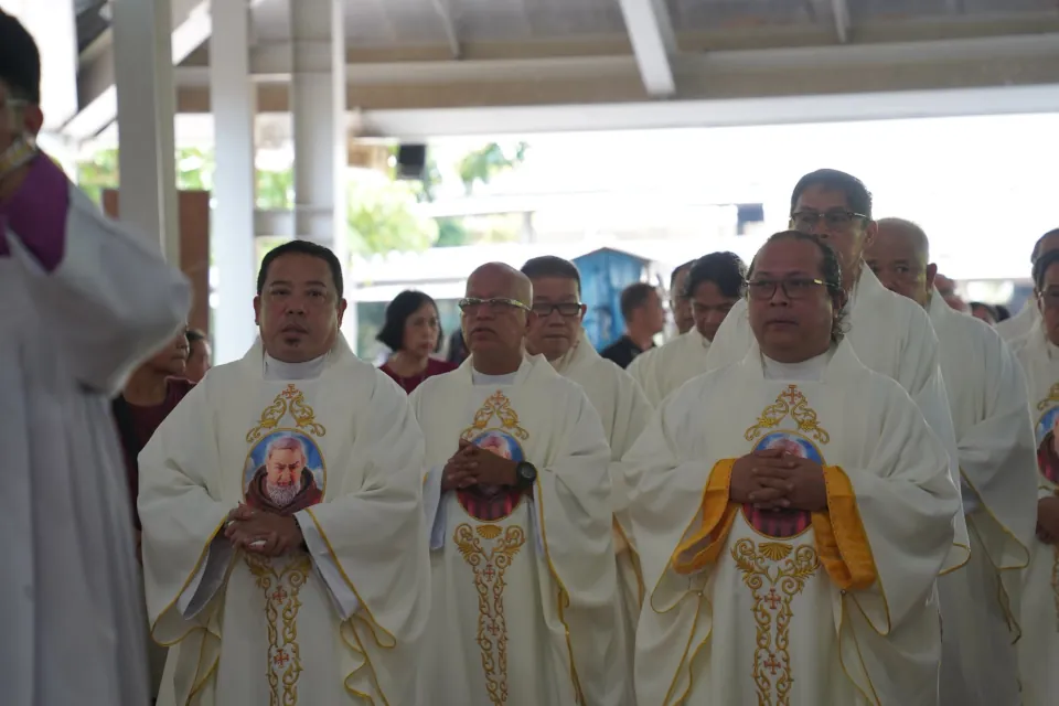 National Shrine and Parish of St. Padre Pio joyfully welcomed the clergy of the Diocese of Mati 2026